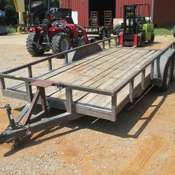 #27 • #26850 • 2009 Hugh 14' T/A Steel Utility Trailer 4PRUS20259T000018