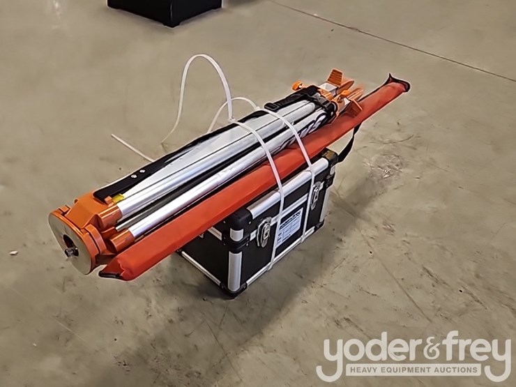 unused-sklp-laser-level,-self-levelling-rotary-laser-level-with-batteries,-receiver,-tripod,-grade-rod-image-4
