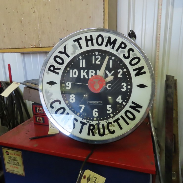 Lighted Advertising clock