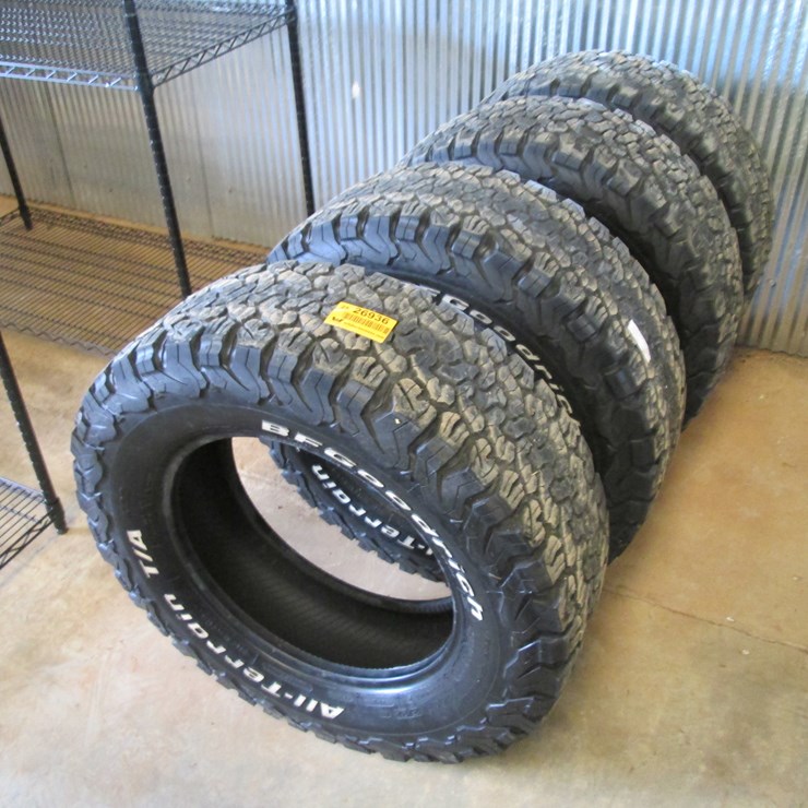#53 • #26936 • Lot of (4) BF Goodrich 275/85R18 Tires
