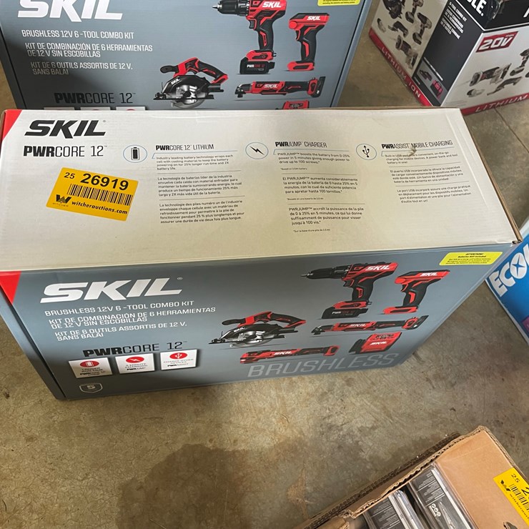 #77 • #26919 • Unused Skil 12V 6-Tool Combo Kit