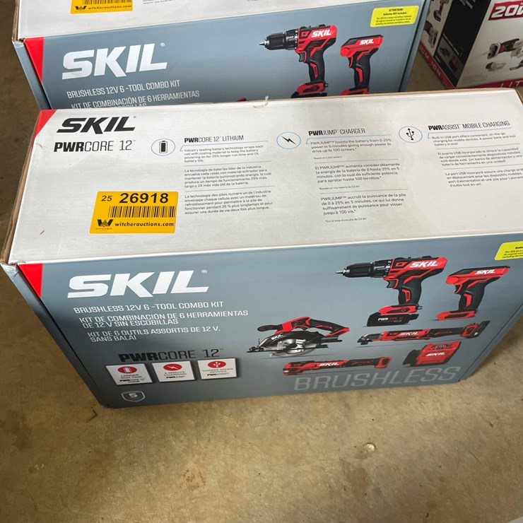 #76 • #26918 • Unused Skil 12V 6-Tool Combo Kit
