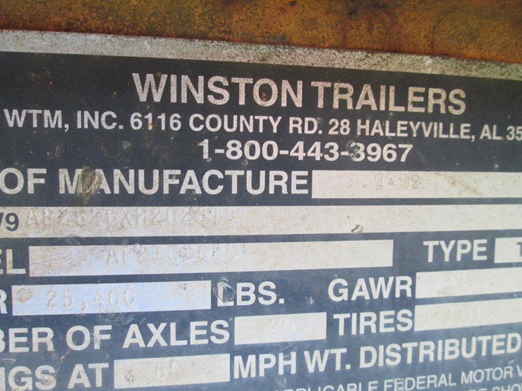 #32-•-#26807-•-1999-winston-ap2102560-20'-t/a-steel-pintle-hitch-equipment-trailer-1w9ap252bxh202819-image-26