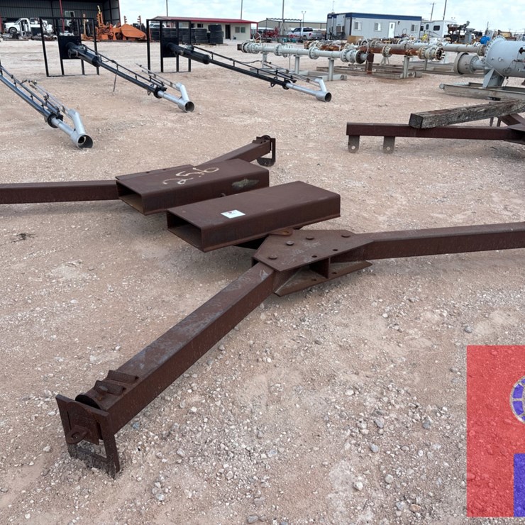 12’ X 12’ ADJUSTABLE HEAVY DUTY SPREADER BAR-LIFTER W/ FORKLIFT POCKETS