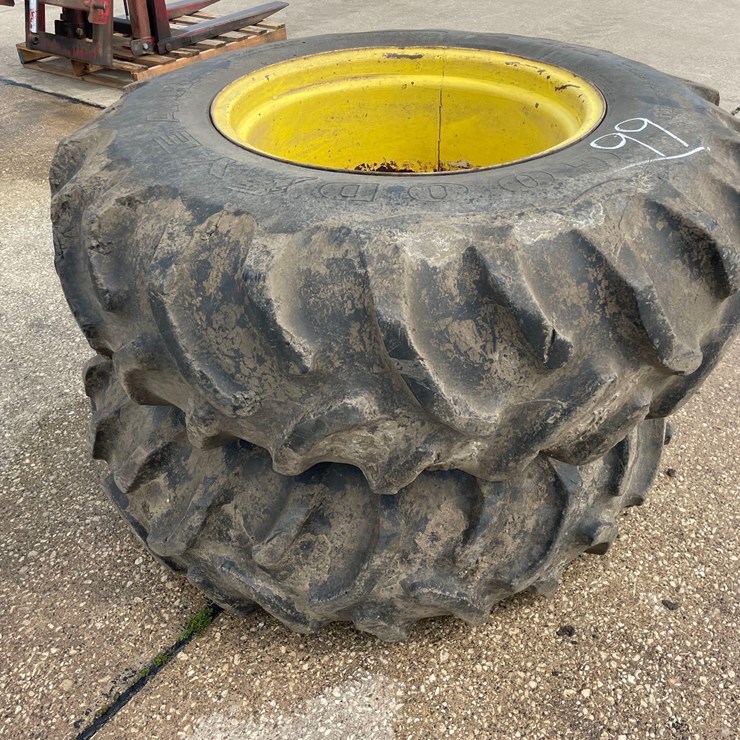 2-Goodyear 14.9-24 Front Tires