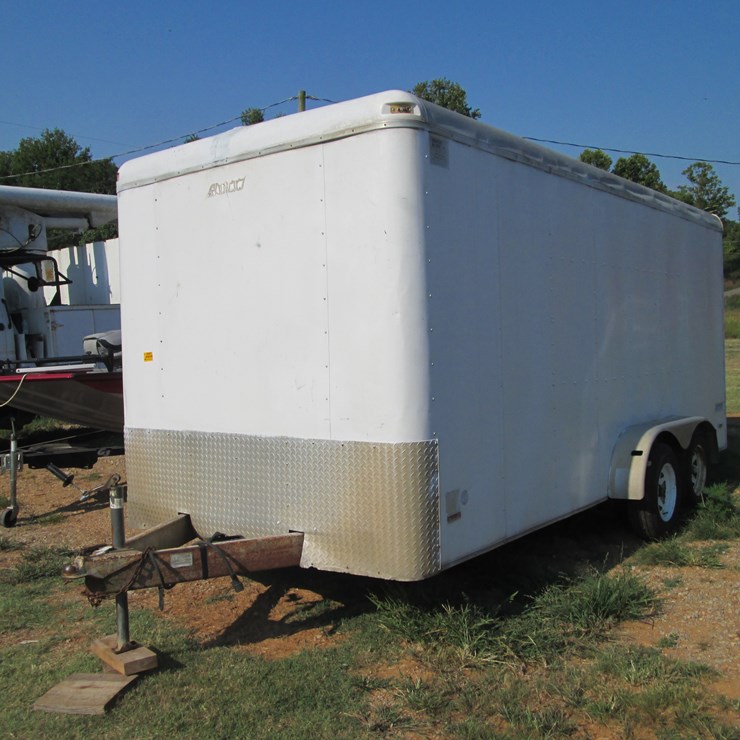 #31 • #26801 • 2004 Homemade 16' T/A Steel Enclosed Cargo Trailer 47ZUB16214X034038