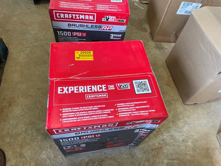 #50-•-#26928-•-unused-craftsman-1500psi-cold-water-pressure-washer-image-1