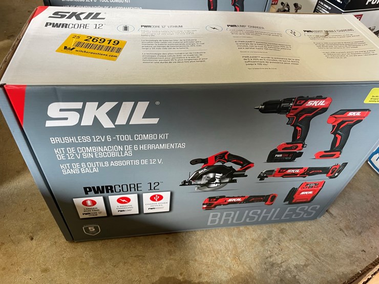 #77-•-#26919-•-unused-skil-12v-6-tool-combo-kit-image-2