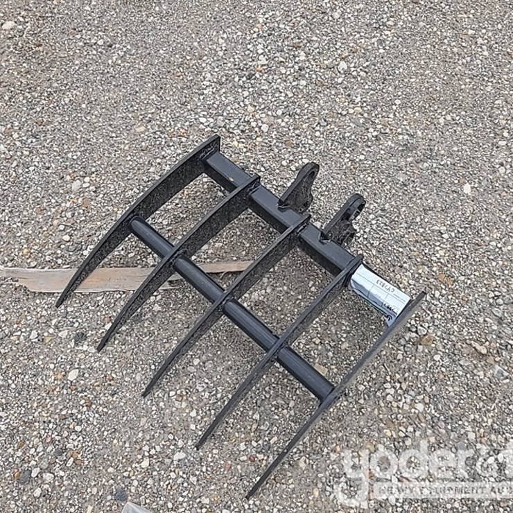 Unused Miva Rake to suit 1-3 Ton Excavator, Pin Diameter 1"