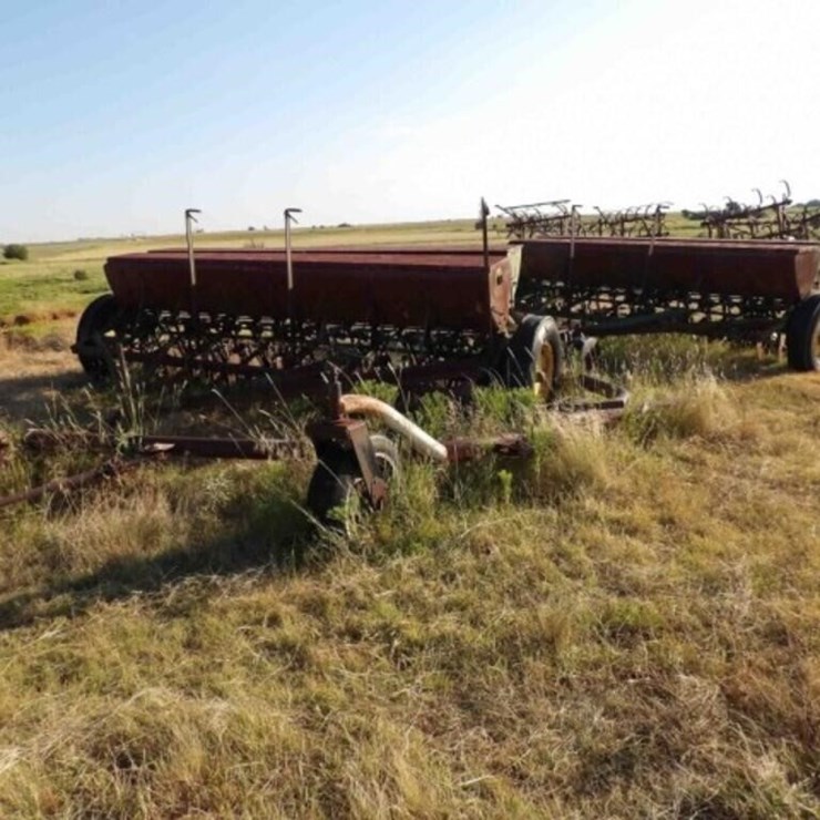John Deere Double Drill w/ Attachment