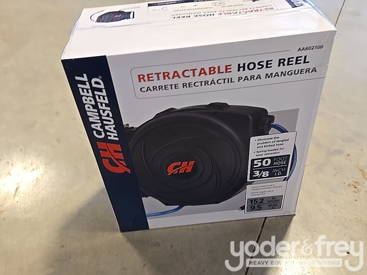 unused-campbell-hausfeld-auto-air-hose-reel-3/8"-x-50’-image-5