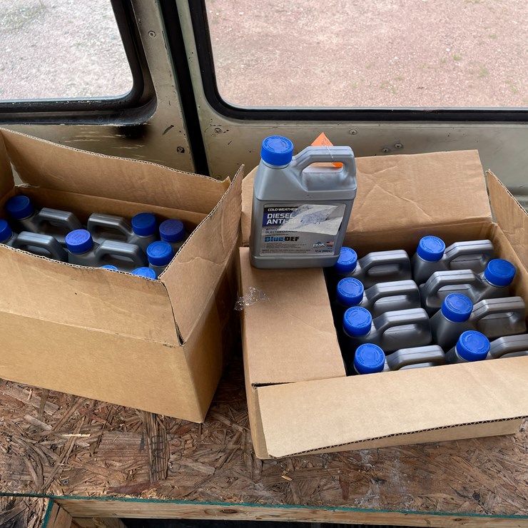 #4738 • (2) Boxes of Blue Def Diesel Anti Gel