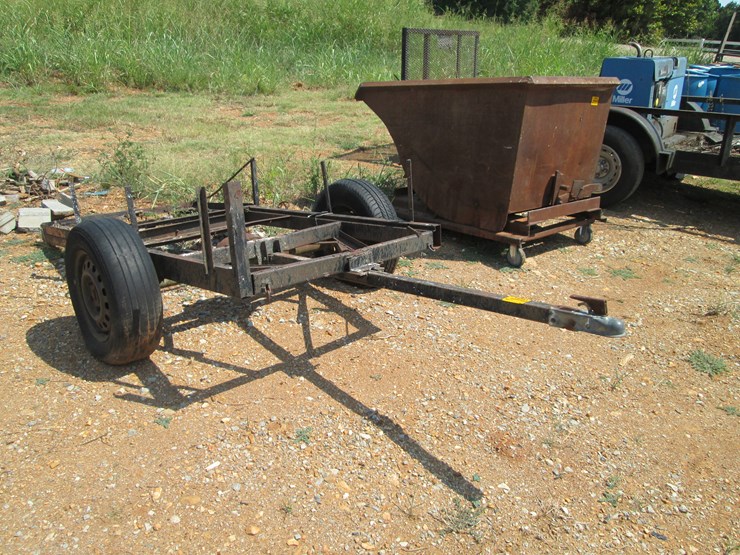 #34-•-#26841-•-homemade-90"-s/a-steel-trailer-frame-image-2