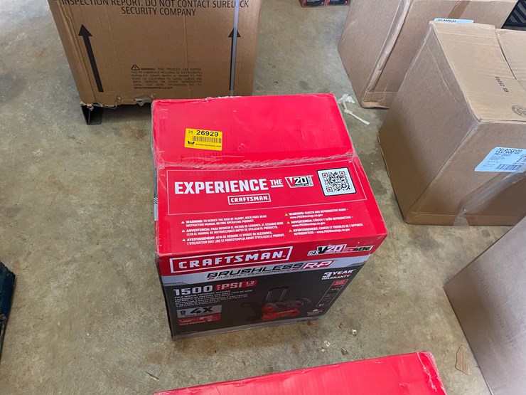#49-•-#26929-•-unused-craftsman-1500psi-cold-water-pressure-washer-image-1