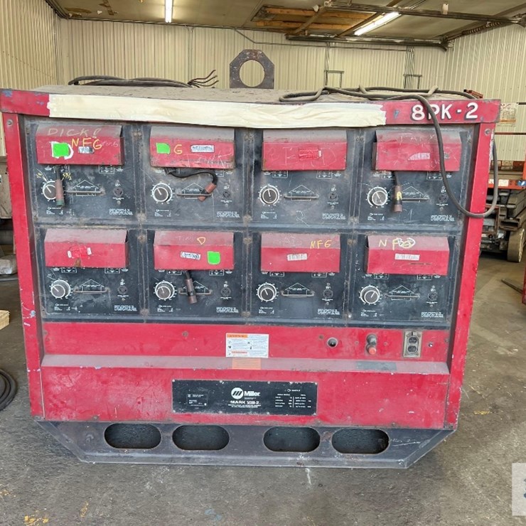 Eight pack welder number two. Serial # KA784830. Four out of eight welders worked last time it was