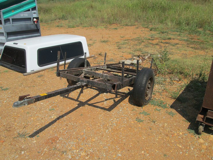 #34-•-#26841-•-homemade-90"-s/a-steel-trailer-frame-image-1