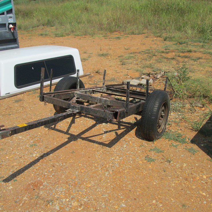 #34 • #26841 • Homemade 90" S/A Steel Trailer Frame