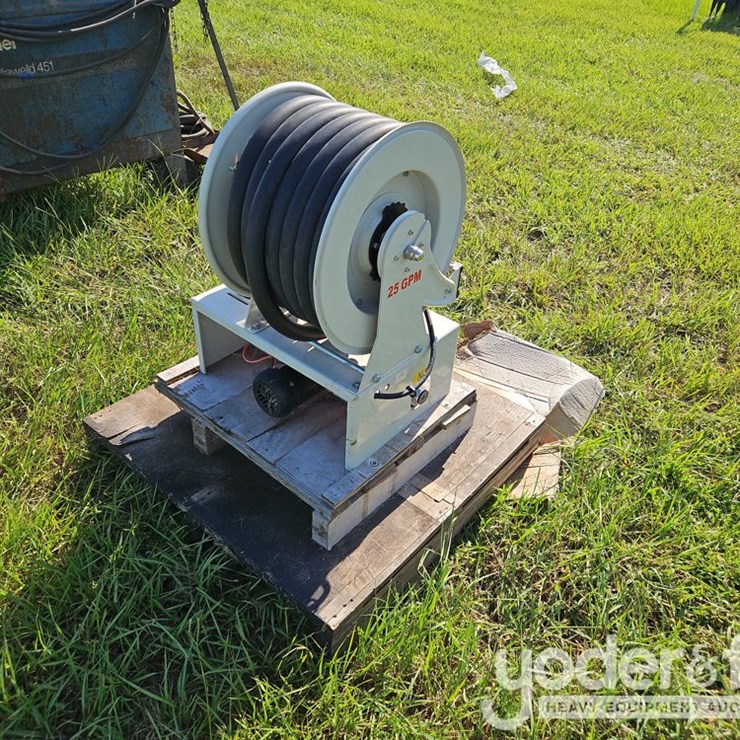 Unused 1" Fuel Hose Reel w/ Pump