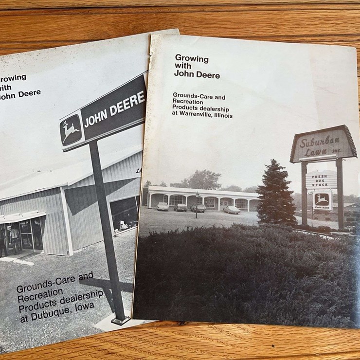 (2) John Deere Grounds Care + Recreation Dealership Literature