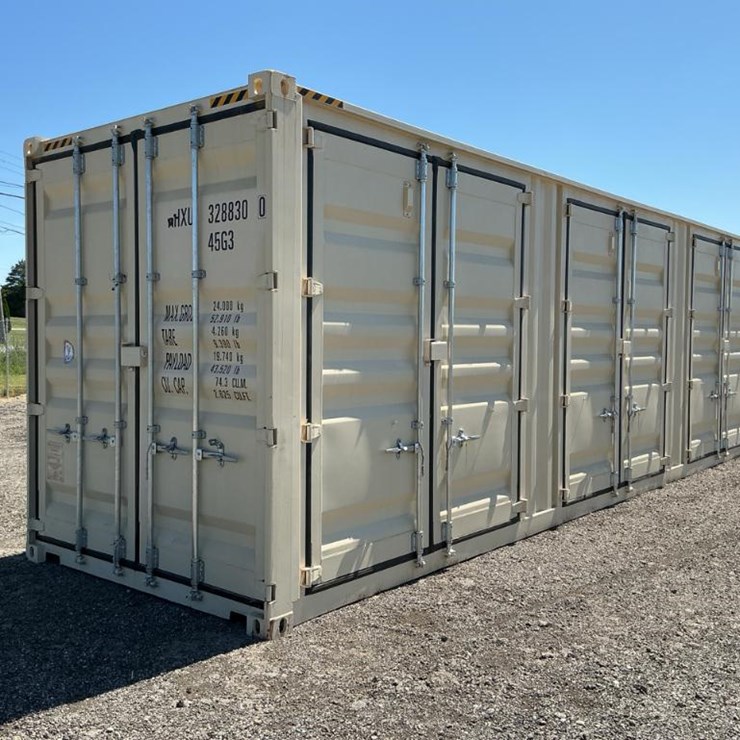#4001 • One Trip 40' High Cube Multi-Door Shipping Container