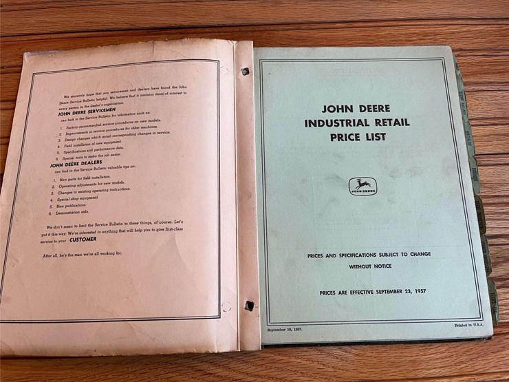 (2)-john-deere-price-list-+-deere-&-webber-service-bulletins-image-4