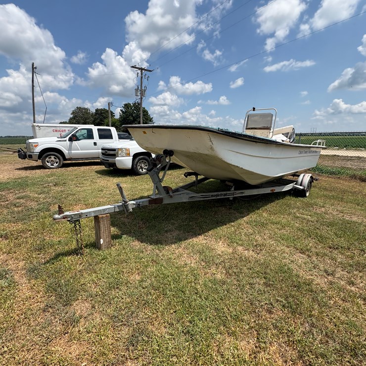 #73 • #25994 • Carolina Boat w/Mercuy 100hp Outboard Motor & Trailer