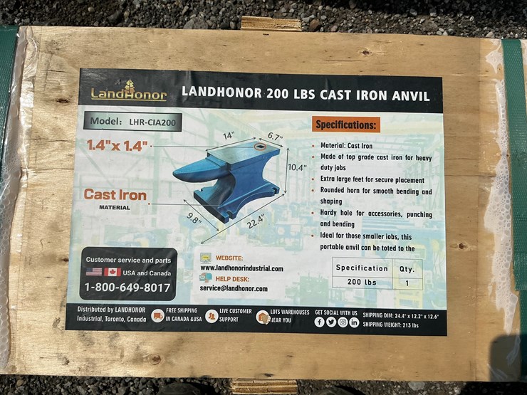 #4054-•-unused-2024-landhonor-cast-iron-anvil-image-1