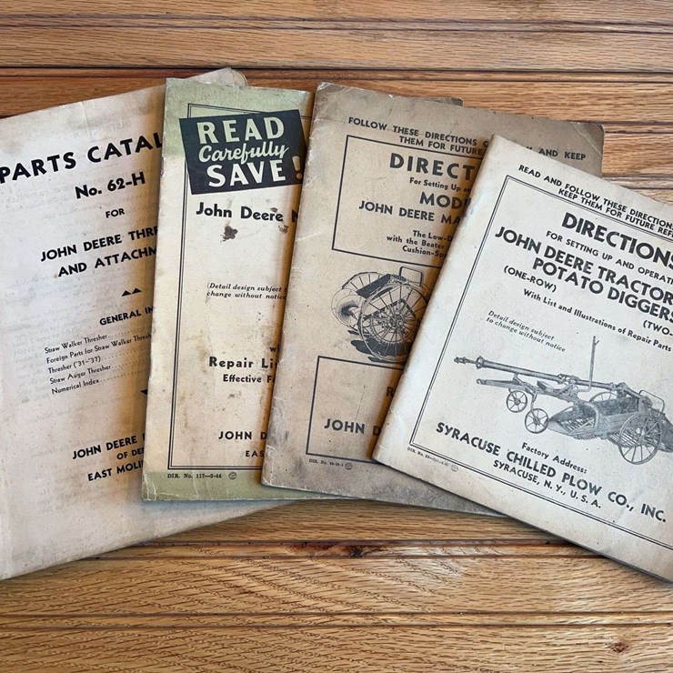 (4) John Deere Manuals
