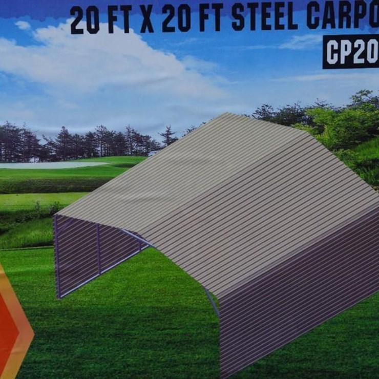 #4119 • New 20' x 20' Steel Carport