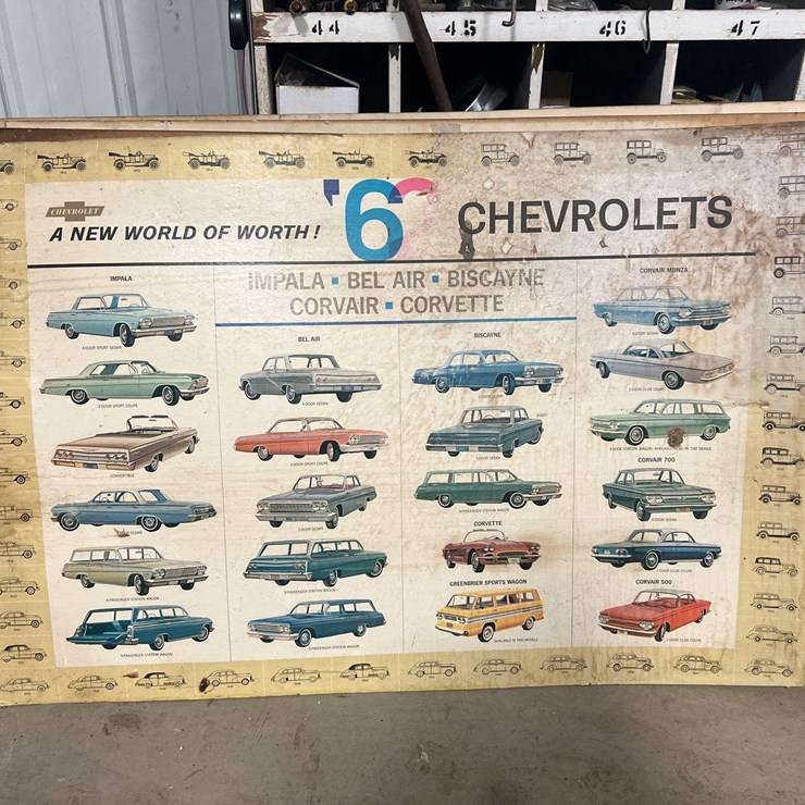 (4) Chevrolet Cardboard Posters