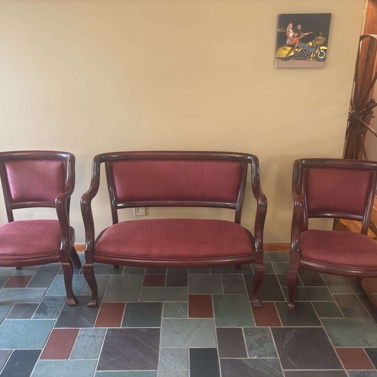 2 Chairs and Loveseat
