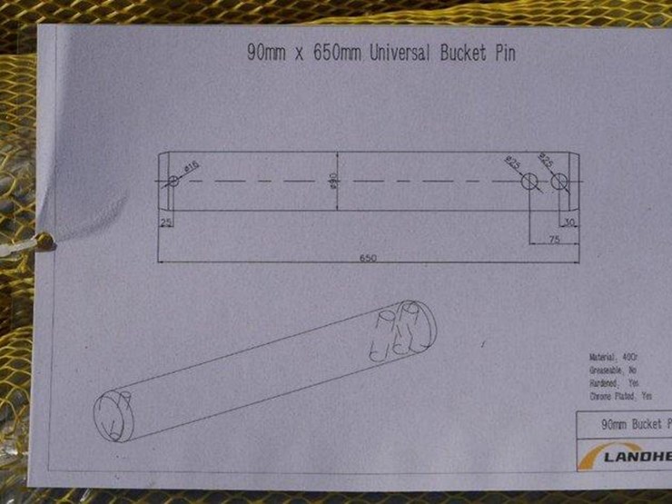 #4066-•-unused-2024-landhero-90mm-universal-bucket-pin-image-2