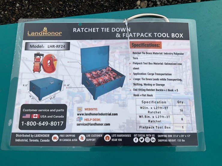 #4091-•-unused-2024-landhonor-ratchet-tie-downs-image-1