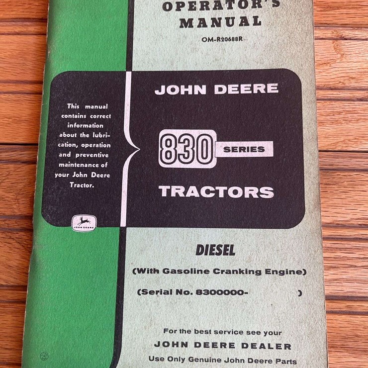 JOHN DEERE 830