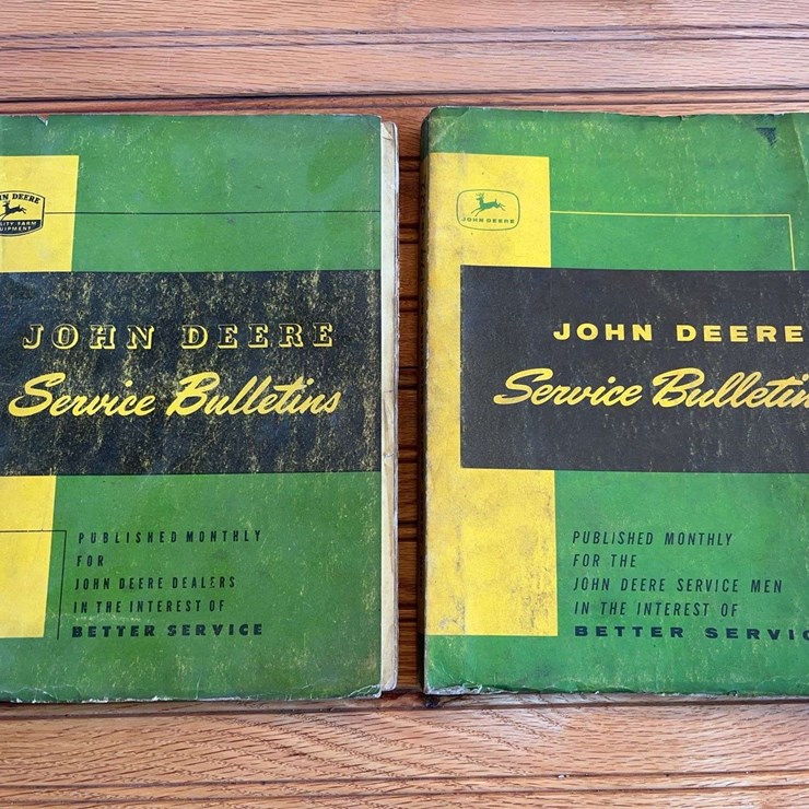 (2) John Deere Service Bulletins