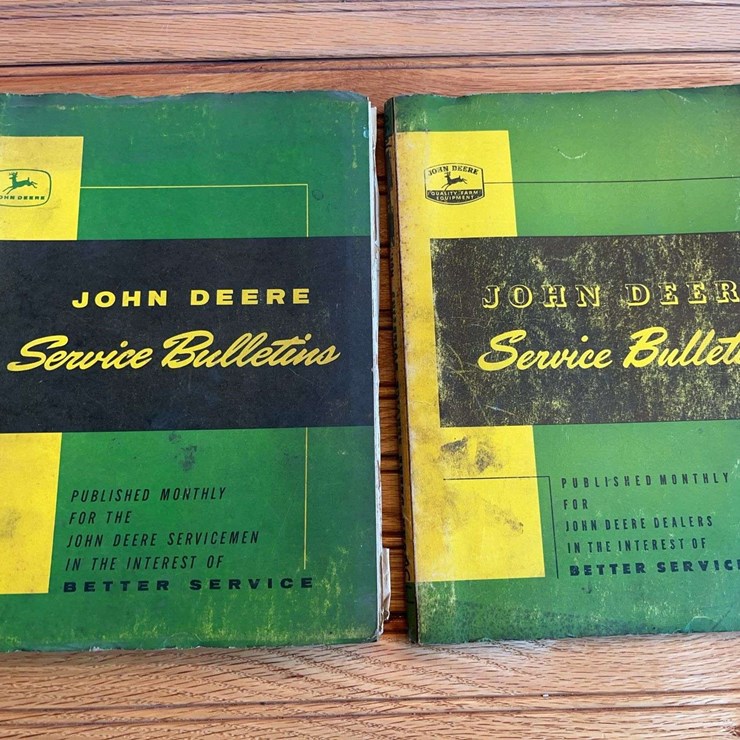 (2) John Deere Service Bulletins