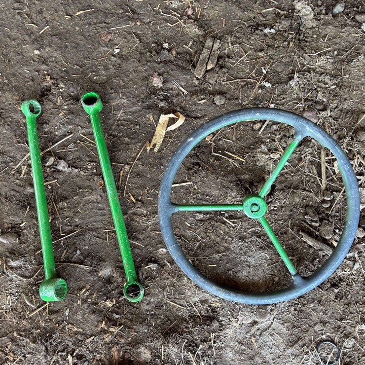 John Deere Starting Wheel and (2) Wheel Wrenches