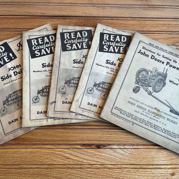 (5) John Deere Manuals