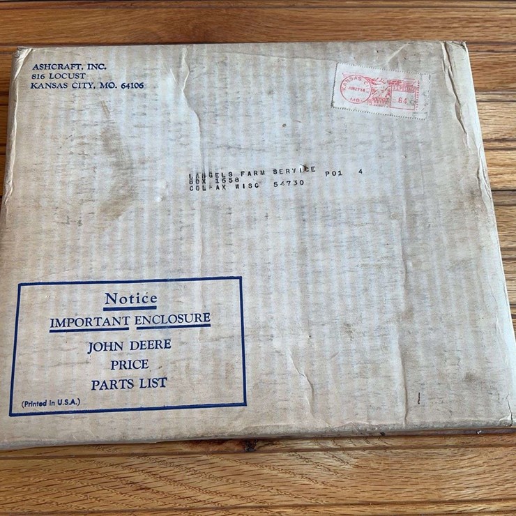 1964 John Deere Price Parts List