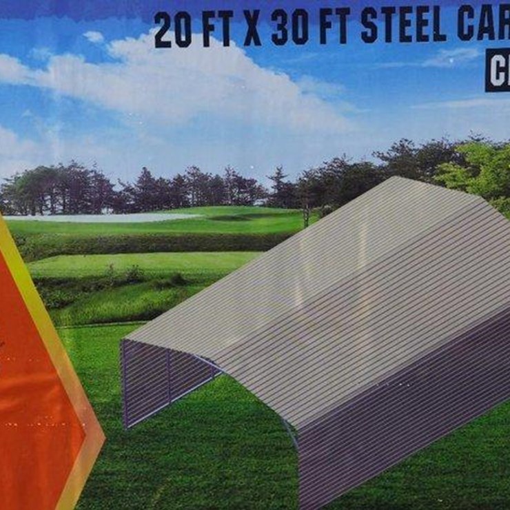 #4114 • New 20' x 30' Steel Carport