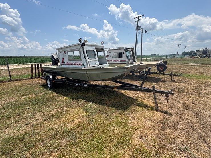 #74-•-#25995-•-17'-search-&-rescue-boat-w/75hp-outboard-motor-&-trailer-image-2
