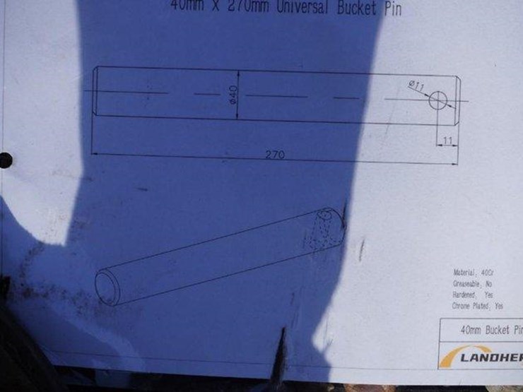 #4058-•-unused-2024-landhero-40mm-universal-bucket-pin-image-2