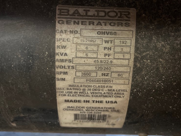 baldor-premier-ohv60-6,000-watt-generator-image-8