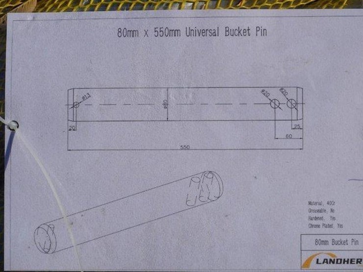 #4065-•-unused-2024-landhero-80mm-universal-bucket-pin-image-2