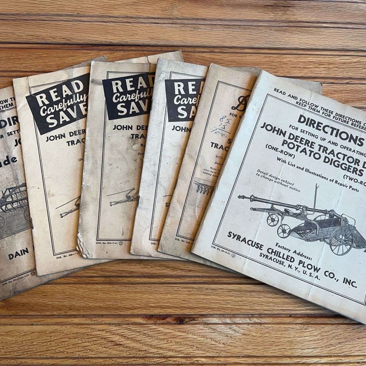 (6) John Deere Manuals