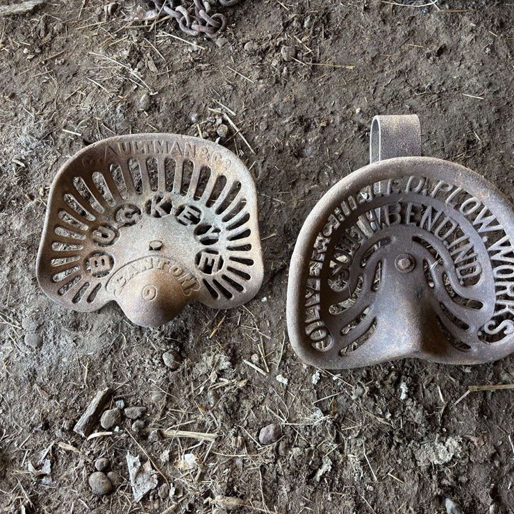 (2) Cast Iron Seats