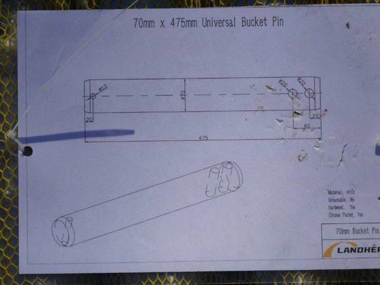 #4064-•-unused-2024-landhero-70mm-universal-bucket-pin-image-2