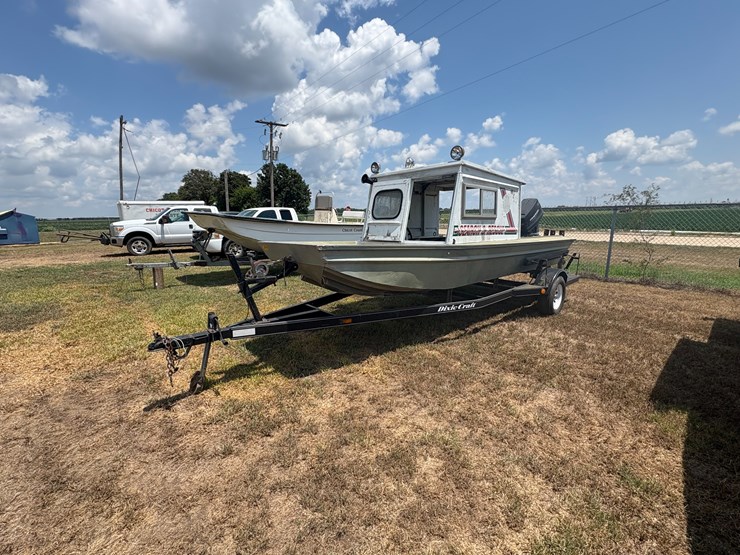 #74-•-#25995-•-17'-search-&-rescue-boat-w/75hp-outboard-motor-&-trailer-image-1