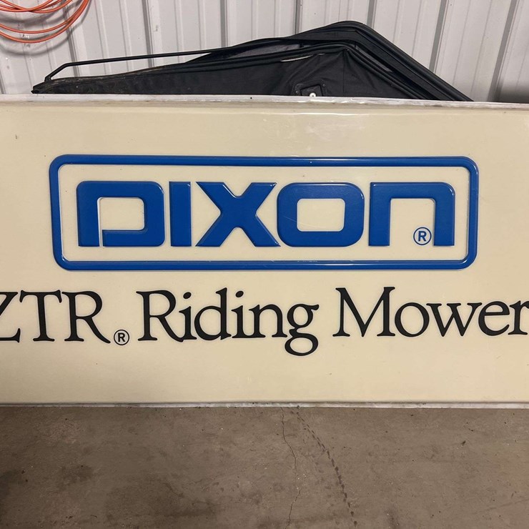 Dixon ZTR Riding Mowers Sign