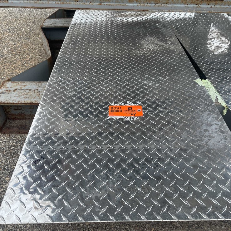 #8091 • (1) 3003 Aluminum Diamond Plate Sheet Stock (SHED)